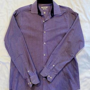 Perry Ellis purple button down shirt